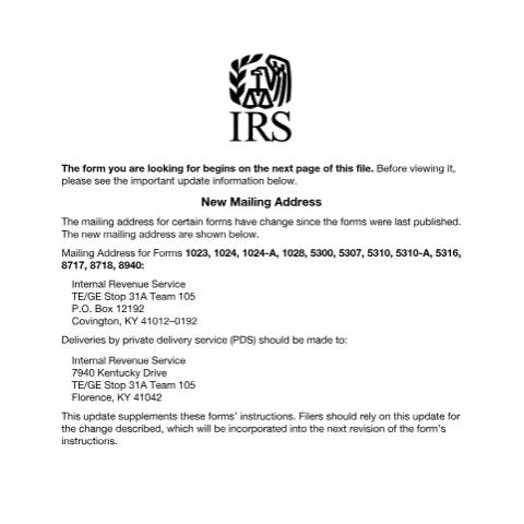 Document preview: IRS Form f5310a — IRS, United States (CERFA n°5310A)