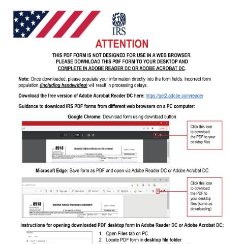 Document preview: IRS Form f8823 — IRS, United States (CERFA n°8823)