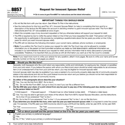 Document preview: IRS Form f8857 — IRS, United States (CERFA n°8857)