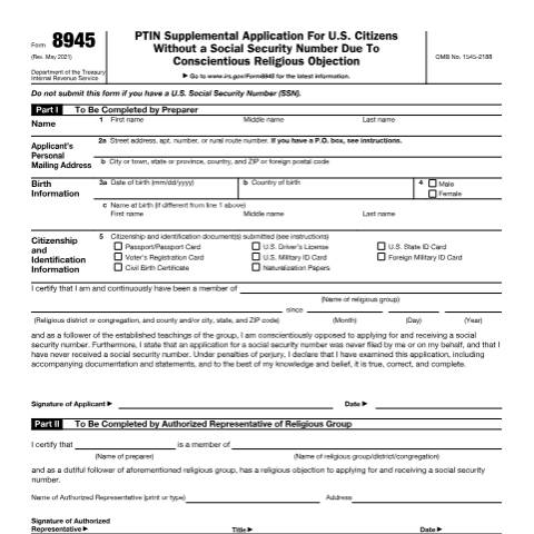 Document preview: IRS Form f8945 — IRS, United States (CERFA n°8945)