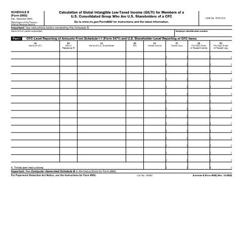 Document preview: IRS Form f8992sb — IRS, United States (CERFA n°8992SB)