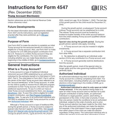 Document preview: IRS Instructions i4547 — IRS, United States (CERFA n°INST-4547)