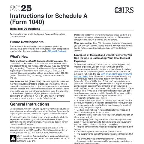 Document preview: IRS Instructions i1040sca — IRS, United States (CERFA n°INST-1040SCA)