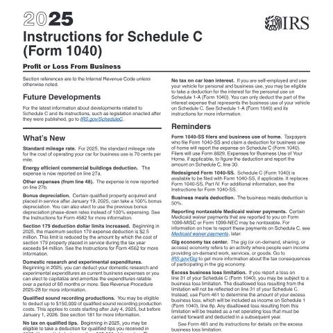Document preview: IRS Instructions i1040sc — IRS, United States (CERFA n°INST-1040SC)