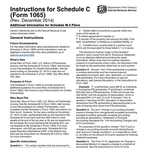 Document preview: IRS Instructions i1065sc — IRS, United States (CERFA n°INST-1065SC)