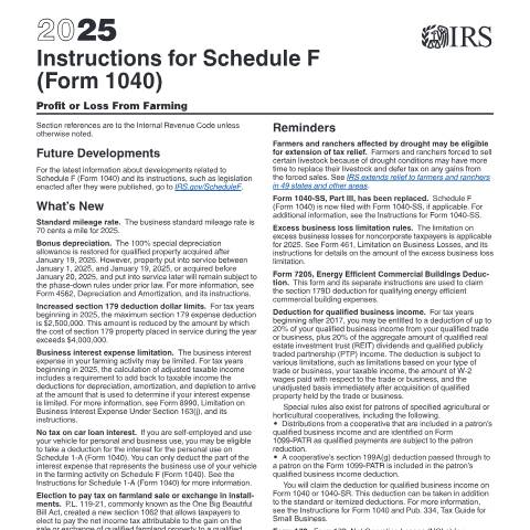 Document preview: IRS Instructions i1040sf — IRS, United States (CERFA n°INST-1040SF)