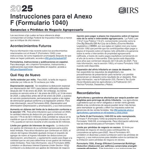 Document preview: IRS Instructions i1040sfs — IRS, United States (CERFA n°INST-1040SFS)