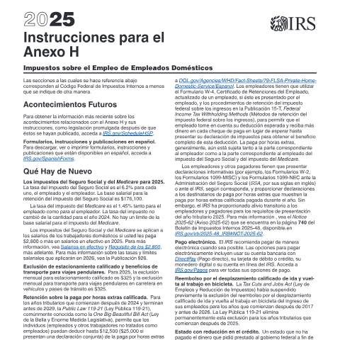 Document preview: IRS Instructions i1040shs — IRS, United States (CERFA n°INST-1040SHS)
