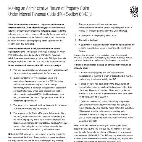 Document preview: IRS Publication p5149 — IRS, United States (CERFA n°PUB-5149)