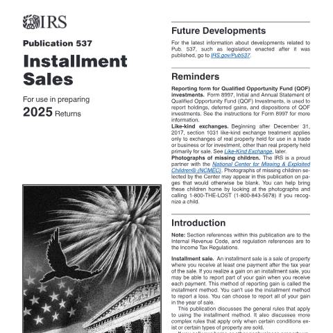 Document preview: IRS Publication p537 — IRS, United States (CERFA n°PUB-537)