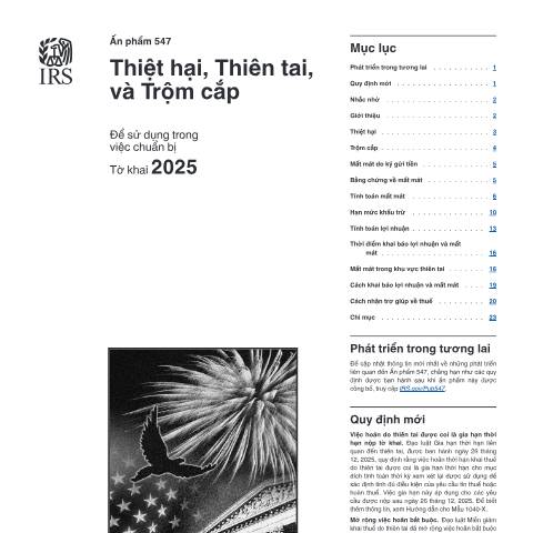 Document preview: IRS Publication p547vie — IRS, United States (CERFA n°PUB-547VIE)