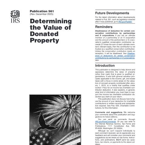 Document preview: IRS Publication p561 — IRS, United States (CERFA n°PUB-561)