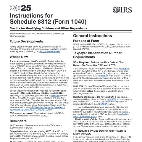 Document preview: IRS Instructions i1040s8 — IRS, United States (CERFA n°INST-1040S8)