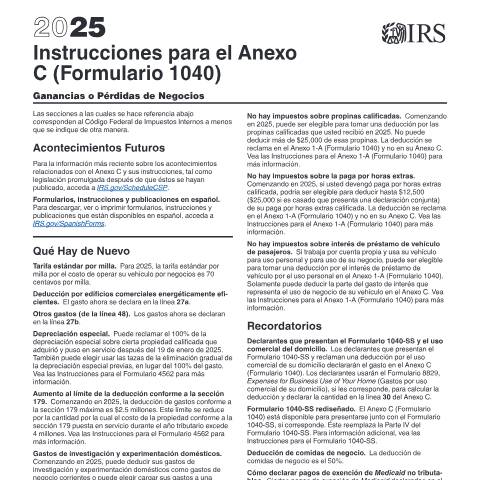 Document preview: IRS Instructions i1040scs — IRS, United States (CERFA n°INST-1040SCS)