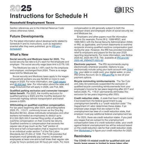 Document preview: IRS Instructions i1040sh — IRS, United States (CERFA n°INST-1040SH)
