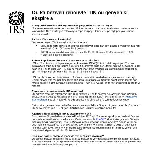 Document preview: IRS Publication p5257ht — IRS, United States (CERFA n°PUB-5257HT)