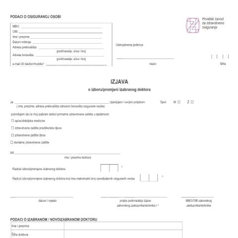 Document preview: IzborDr 22012024 3 — Zdravstveno (sante), Hrvatska (CERFA n°IzborDr 22012024)