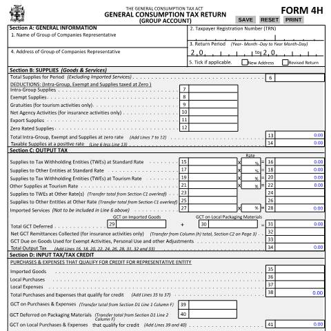 Document preview: Form 4H RevisedSept 24 2020 Designer efillable — Form, Jamaica (CERFA n°Form_4H_RevisedSept_24_2020_Designer_efillable)