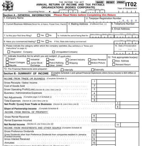 Document preview: IT02 122022 — Document, Jamaica (CERFA n°IT02_122022)
