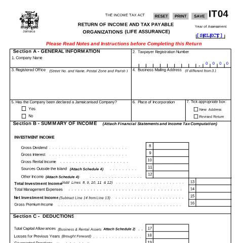 Document preview: IT04 2000 to 2012 — Document, Jamaica (CERFA n°IT04_2000+to+2012)