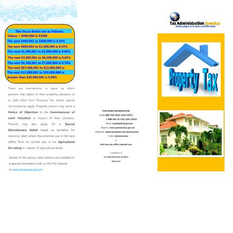 Document preview: Property Tax — Document, Jamaica (CERFA n°Property+Tax+brochure+05042018)