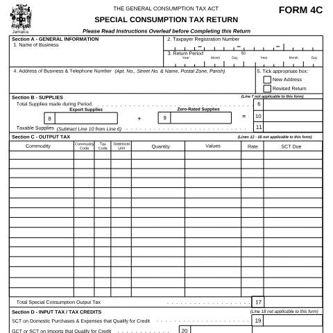 Document preview: 4c prior jan2015 — Document, Jamaica (CERFA n°4c_prior_jan2015)
