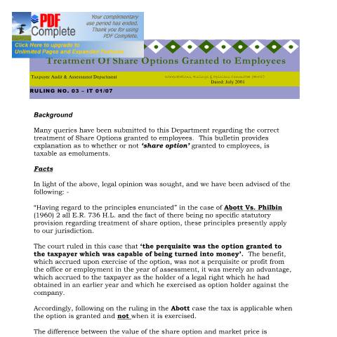 Document preview: 2002.IROC.IT - Treatment of Share Option Granted to Employees — Document, Jamaica (CERFA n°2002+iroc+it+-+treatment+of+share+option+granted+to+employees)