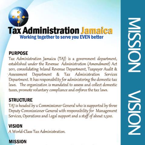 Document preview: Tax Administration — Document, Jamaica (CERFA n°tax_administration_jamaica)