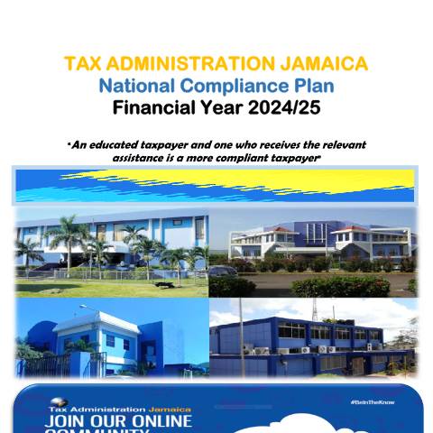 Document preview: Tax Administration Jamaica National Compliance Plan 2024-2025 — Publication, Jamaica (CERFA n°NCP+FY+24-25+FINAL)