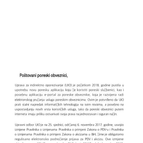 Document preview: 1 ePorezi brosura — UINO e-PDV, Bosna i Hercegovina