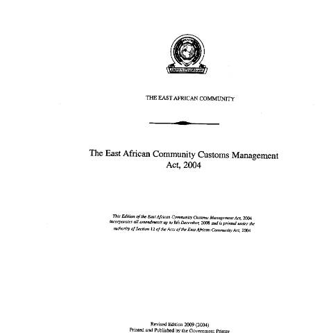 Document preview: part A paragraph 4 of the 5th Schedule of the East Africa Community Customs Management Act 2004 — Act / Law, Kenya (CERFA n°East_African_Community_Customs_Management_Act_2004)