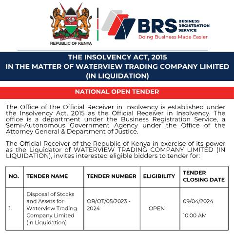 Document preview: Official Receiver_National Open Tender-2-1 — Document, Kenya (CERFA n°Official-Receiver_National-Open-Tender-2-1)