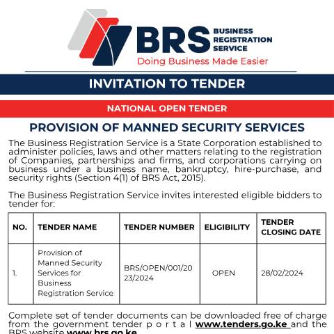 Document preview: Final_National Open Tender_Provision of Manned Security Services (1) — Document, Kenya (CERFA n°Final_National-Open-Tender_Provision-of-Manned-Security-Services-1)
