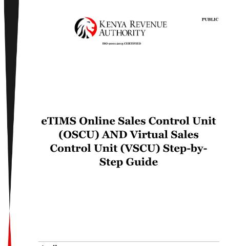 Document preview: Step by step guide on how to register in sandbox — Guide, Kenya (CERFA n°OSCU_VSCU_Step-by-Step_Guide-on-how-to-sign-up)