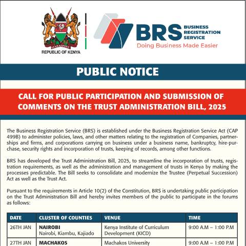 Document preview: CALL FOR PUBLIC PARTICIPATION—25 x 3-5 — Document, Kenya (CERFA n°CALL-FOR-PUBLIC-PARTICIPATION-25-x-3-5)