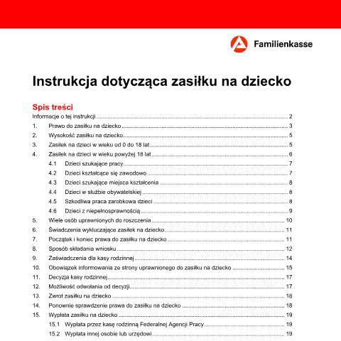 Dokumentvorschau: kg2-pl-merkblattkindergeld_ba035415 — Öffnet in neuem Tab Informator „Zasiłek na dziecko“ (KG2-pl) Merkblatt zum Kindergeld (polnisch) pdf | 329.30 KB | barrierefrei — Familienkasse/kg2, Deutschland (CERFA n°kg2-pl-merkblattkindergeld_ba035415)