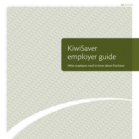 Document preview: KiwiSaver employer guide — Employing staff, KiwiSaver, New Zealand (CERFA n°KS4)