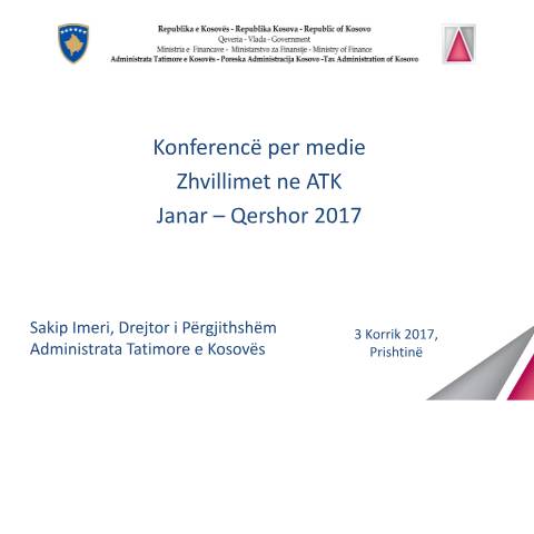 Document preview: Konferencë për media – Zhvillimet në ATK — Manualeprezantime, Kosovë