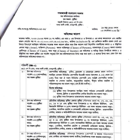 Document preview: kushtia — income_tax, বাংলাদেশ (CERFA n°kushtia)