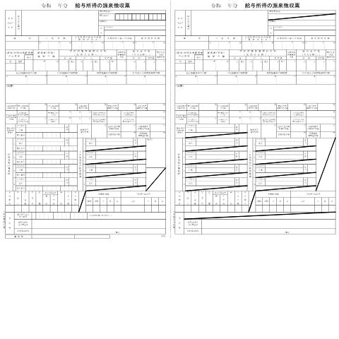 Document preview: F1-1 給与所得の源泉徴収票（同合計表） — 【手書用】令和 年分 給与所得の源泉徴収票（令和５年分以後用）（PDF/323KB) — hotei, 日本 (CERFA n°F1-1)