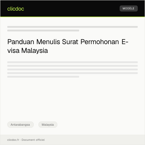 Document preview: Langkah-langkah Mendapatkan E-visa Malaysia — Antarabangsa, Malaysia