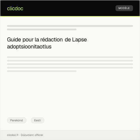 Document preview: Lapse adoptsioonitaotlus — Perekond, Eesti
