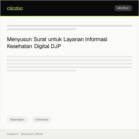 Document preview: Layanan Informasi Kesehatan Digital — Kesehatan, Indonesia
