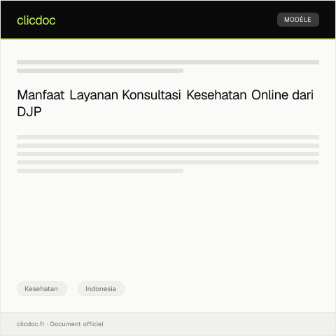 Document preview: Layanan Konsultasi Kesehatan Online — Kesehatan, Indonesia
