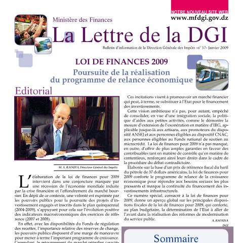 Aperçu du document LDGI 37 — Lettres de la DGI, Algérie (CERFA n°LDGI 37)