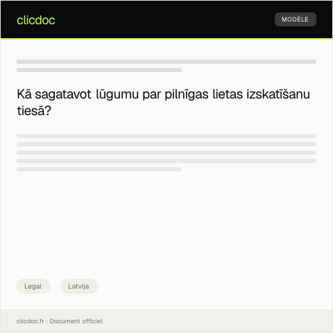 Document preview: Lūgums saņemt rakstisku apliecinājumu par pilnīgas lietas izskatīšanu tiesā — Legal, Latvija