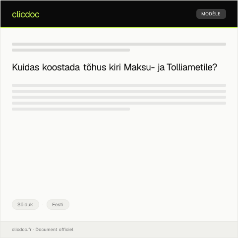 Document preview: Maksumäärade ning maksuotsuste selgitus sõiduki registreerimisel — Sõiduk, Eesti