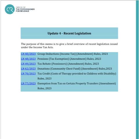 Document preview: 2023 — update-4---april-2023.pdf — income_tax, Malta (CERFA n°update-4---april-2023)