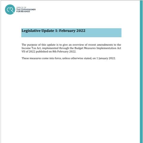 Document preview: 2022 — update-1---february-2022.pdf — income_tax, Malta (CERFA n°update-1---february-2022)