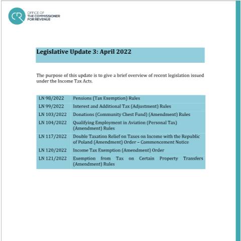 Document preview: 2022 — update-3---april-2022.pdf — income_tax, Malta (CERFA n°update-3---april-2022)